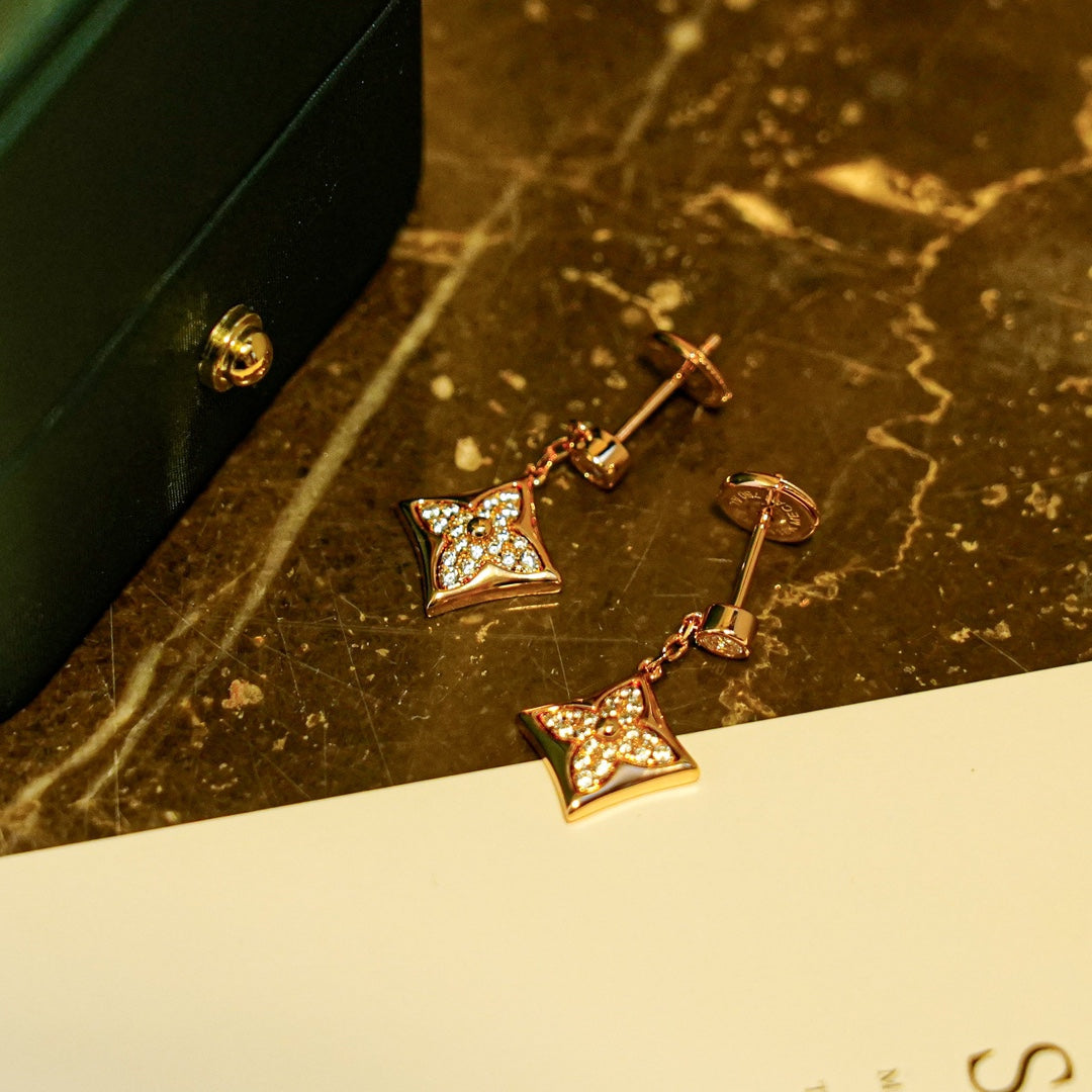 [Echo Fine ]STAR DIAMONDS EARRINGS GOLD