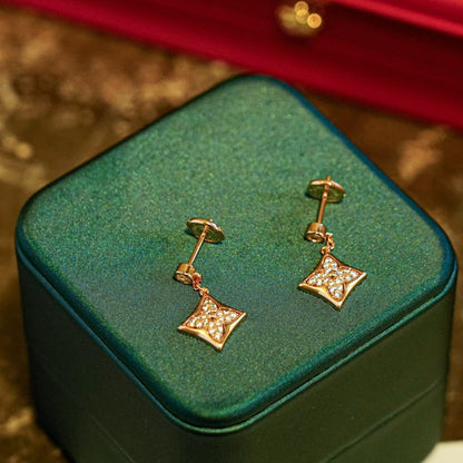 [Echo Fine ]STAR DIAMONDS EARRINGS GOLD