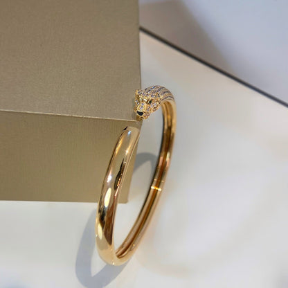 [Echo Fine ]PANTHERE GOLD DIAMOND OPEN BRACELET