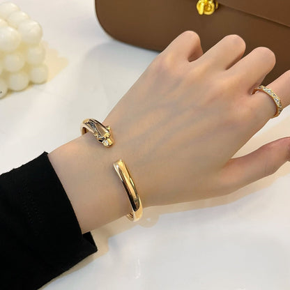 [Echo Fine ]PANTHERE GOLD OPEN BRACELET