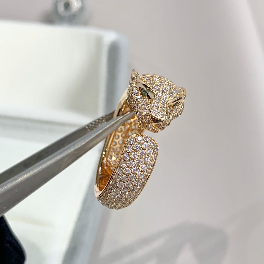 [Echo Fine ]PANTHERE PINK GOLD DIAMOND RING