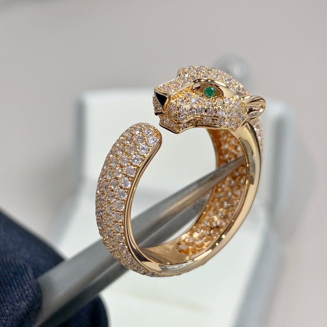 [Echo Fine ]PANTHERE PINK GOLD DIAMOND RING