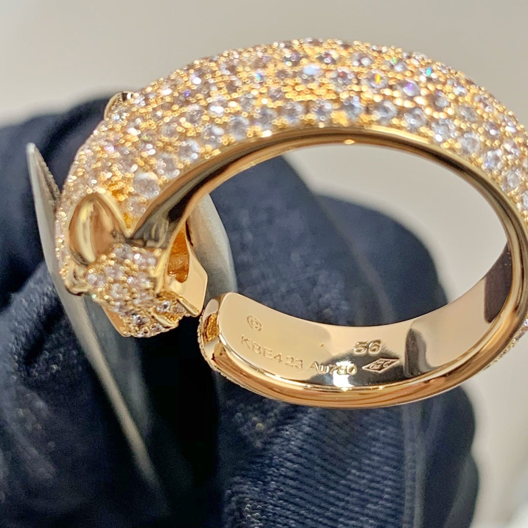 [Echo Fine ]PANTHERE PINK GOLD DIAMOND RING