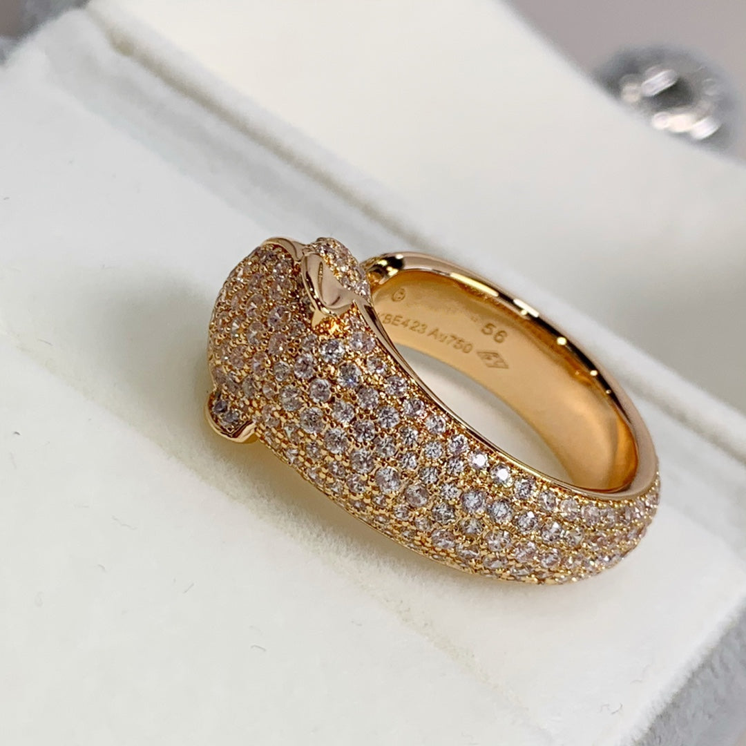 [Echo Fine ]PANTHERE PINK GOLD DIAMOND RING