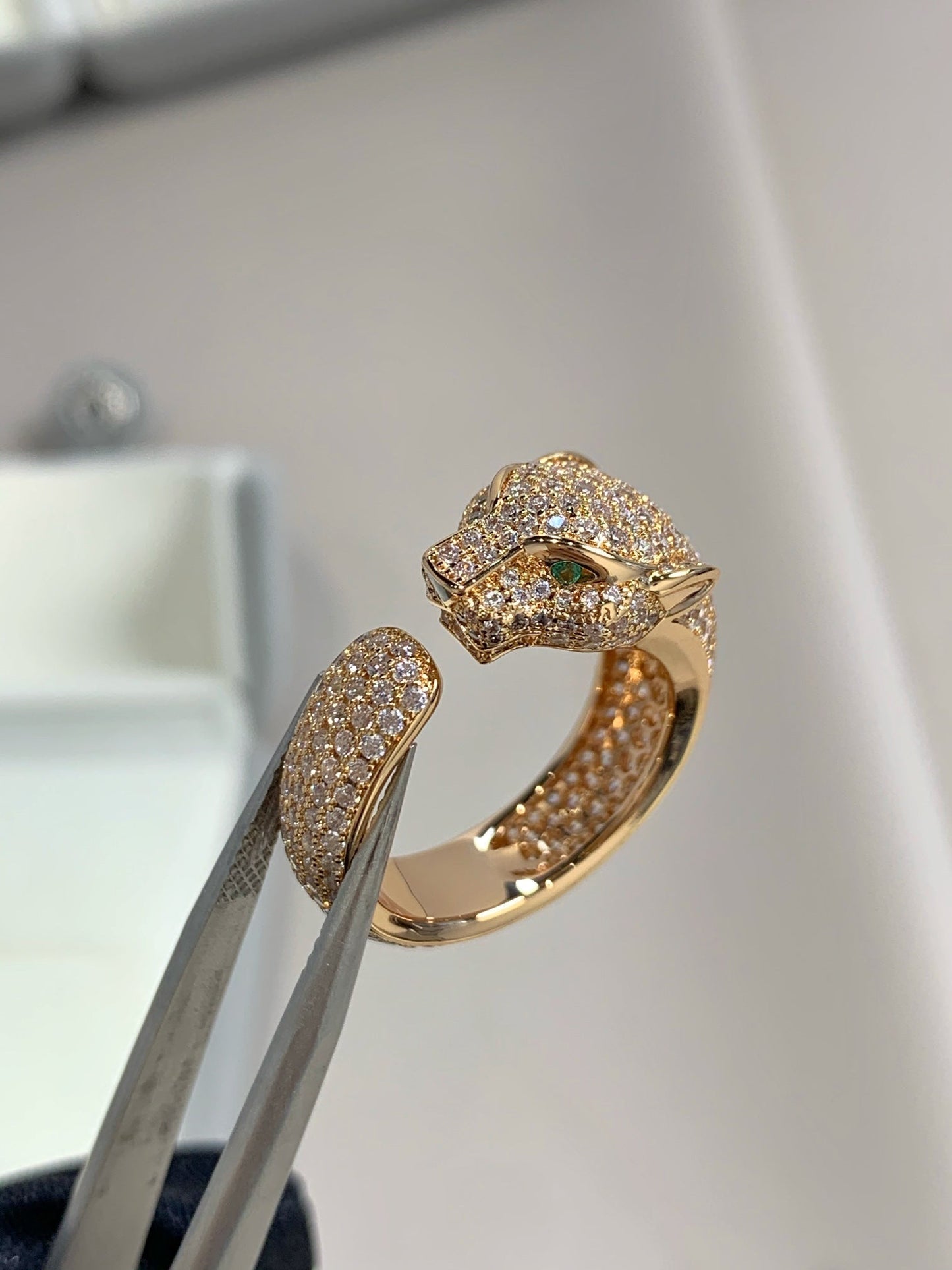 [Echo Fine ]PANTHERE PINK GOLD DIAMOND RING