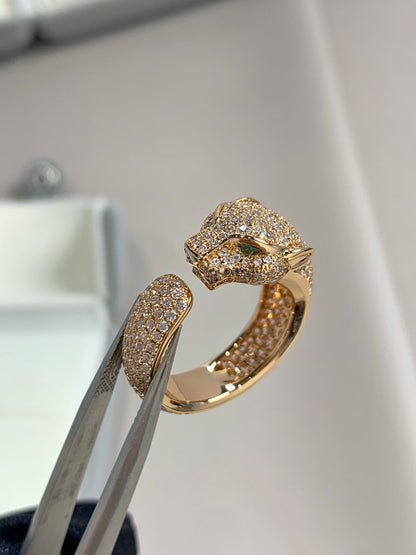 [Echo Fine ]PANTHERE PINK GOLD DIAMOND RING