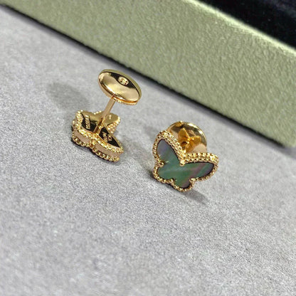 [Echo Fine ]BUTTERFLY DARK MOP  EARRINGS