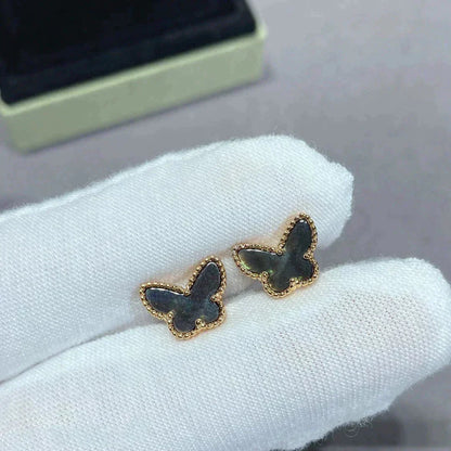 [Echo Fine ]BUTTERFLY DARK MOP  EARRINGS