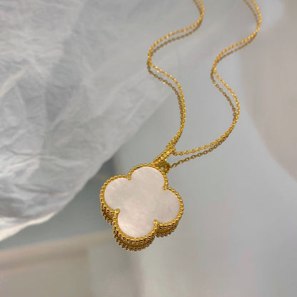 [Echo Fine ]CLOVER 25MM MOP LARGE PENDANT NECKLACE