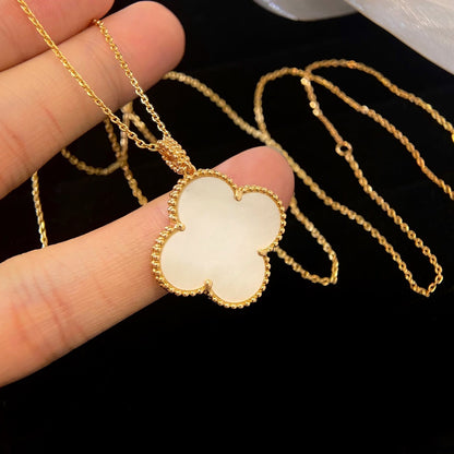 [Echo Fine ]CLOVER 25MM MOP LARGE PENDANT NECKLACE