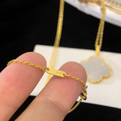 [Echo Fine ]CLOVER 25MM MOP LARGE PENDANT NECKLACE