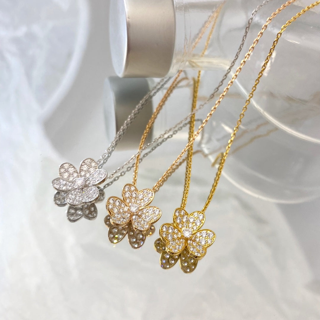 [Echo Fine ]FLOWER DIAMOND NECKLACE