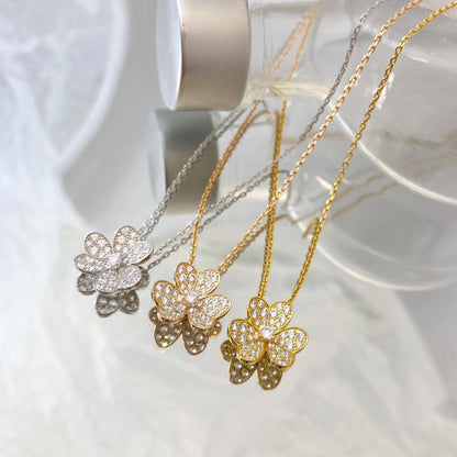 [Echo Fine ]FLOWER DIAMOND NECKLACE