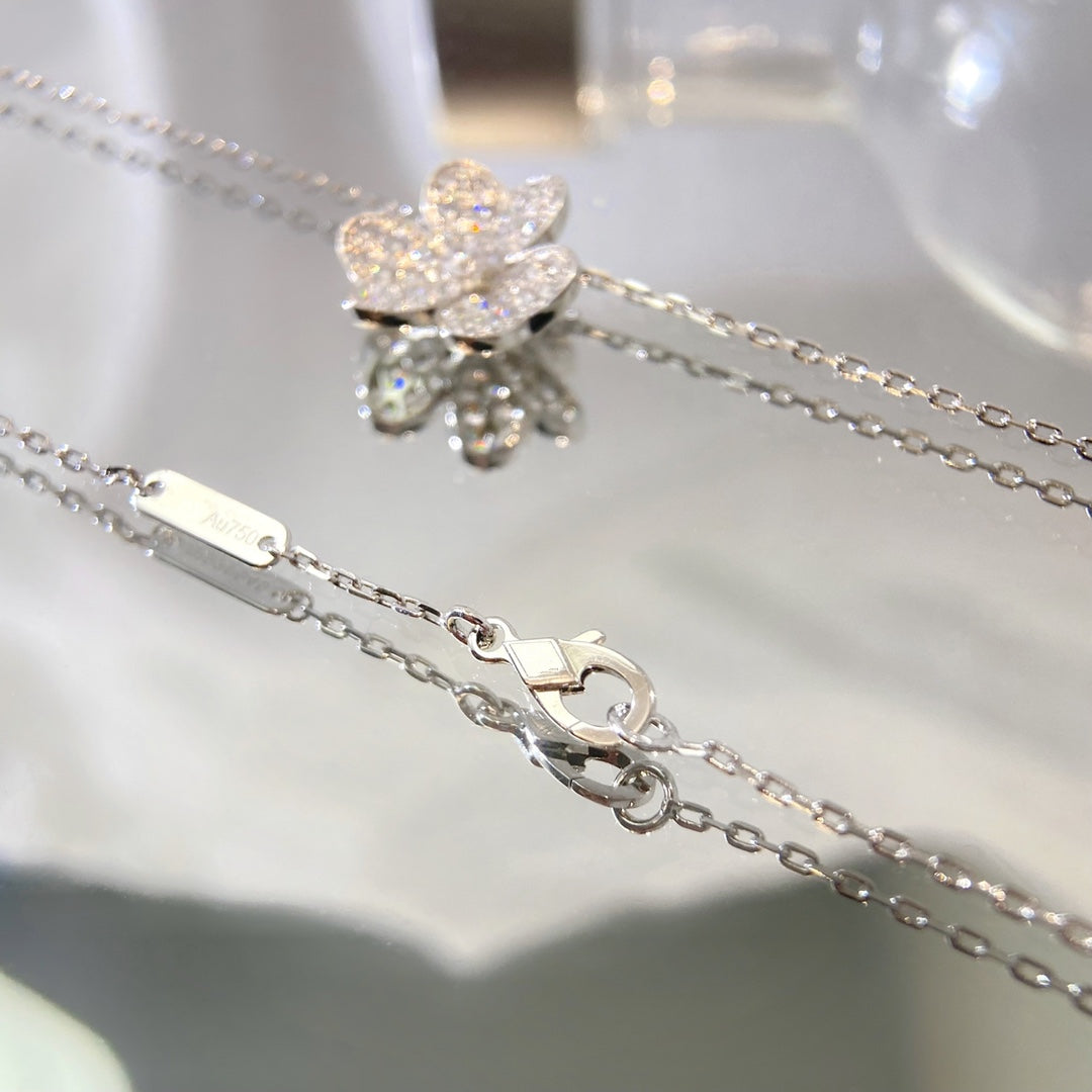 [Echo Fine ]FLOWER DIAMOND NECKLACE