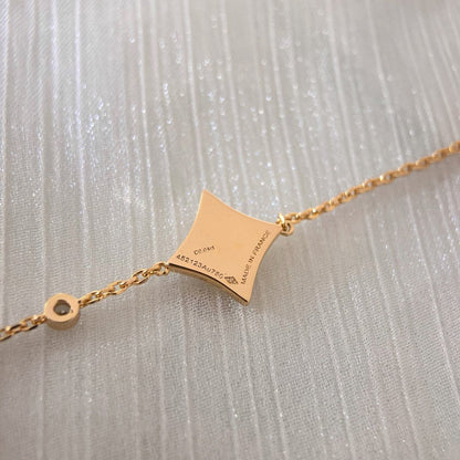 [Echo Fine ]COLOR STAR CARNELIAN PINK GOLD DIAMOND BRACELET