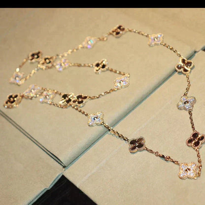 [Echo Fine ]CLOVER 20 MOTIFS LASER DIAMOND NECKLACE