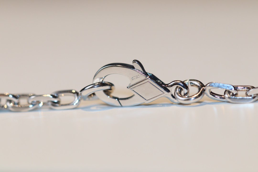 [Echo Fine ]CLOVER 20 MOTIFS ONYX DIAMOND SILVER