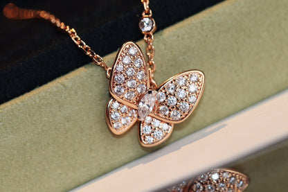 [Echo Fine ]BUTTERFLY DIAMOND NECKLACE