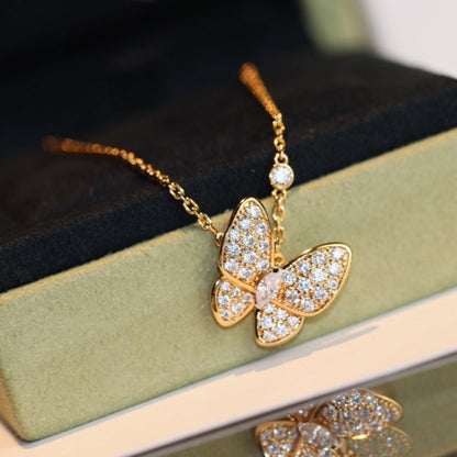 [Echo Fine ]BUTTERFLY DIAMOND NECKLACE