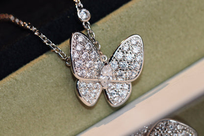 [Echo Fine ]BUTTERFLY DIAMOND NECKLACE