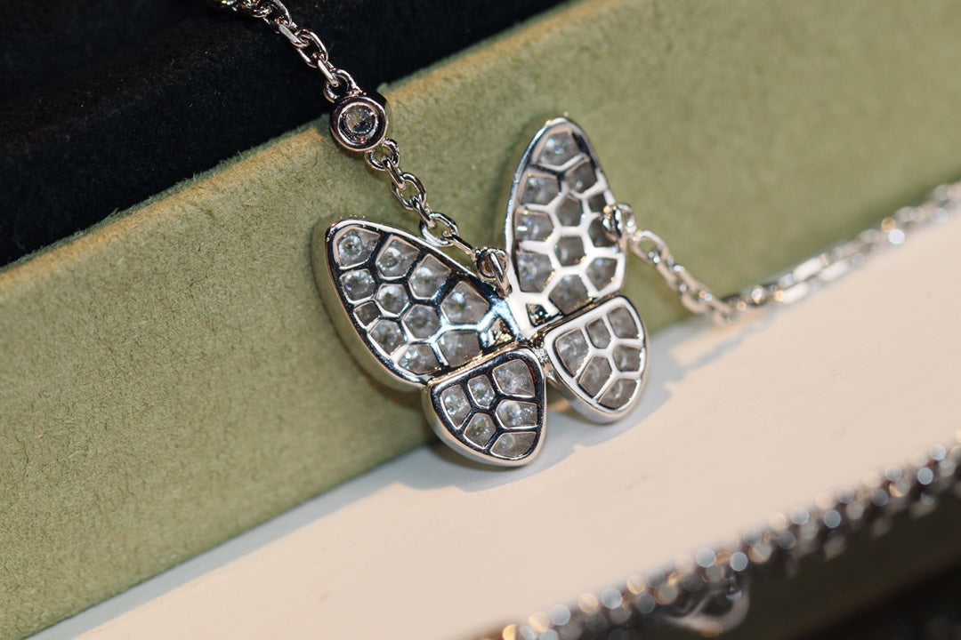 [Echo Fine ]BUTTERFLY DIAMOND NECKLACE