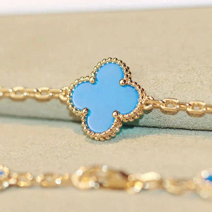 [Echo Fine ]CLOVER 20 MOTIFS TURQUOISE GOLD