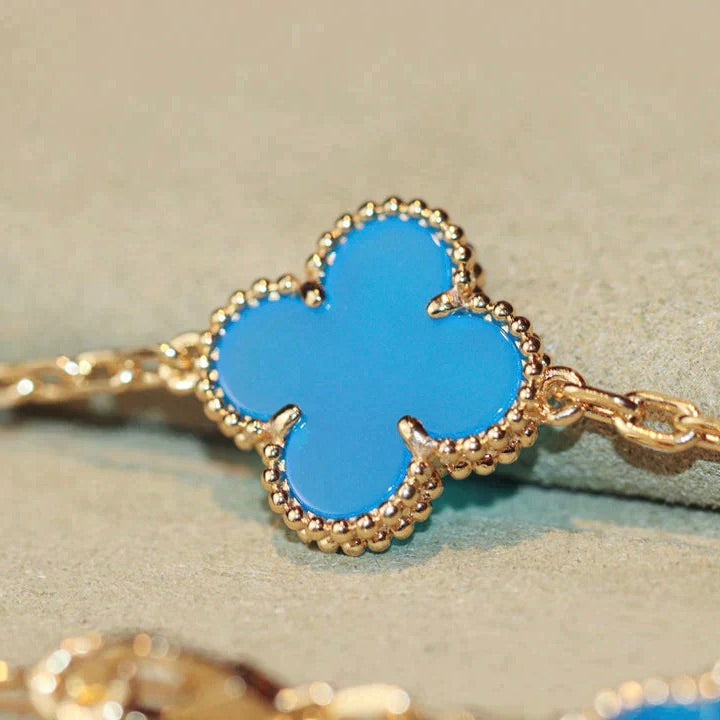 [Echo Fine ]CLOVER 20 MOTIFS TURQUOISE GOLD