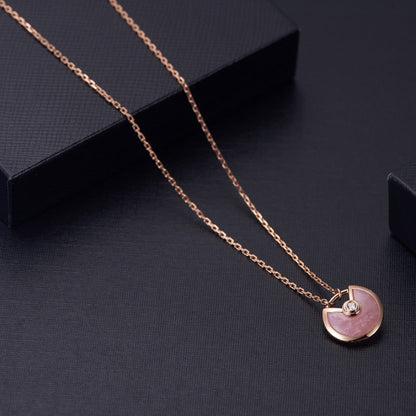 [Echo Fine ]AMULETTE ROSE GOLD PINK MOP NECKLACE
