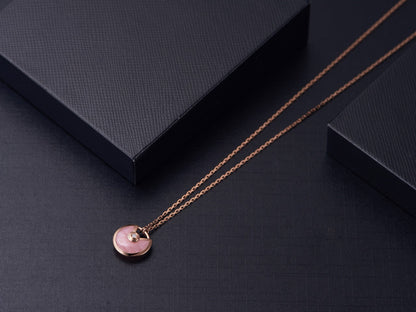 [Echo Fine ]AMULETTE ROSE GOLD PINK MOP NECKLACE