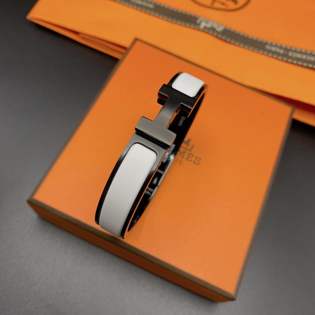 [Echo Fine ]H BRACELET 12MM BLACK WHITE CERAMIC