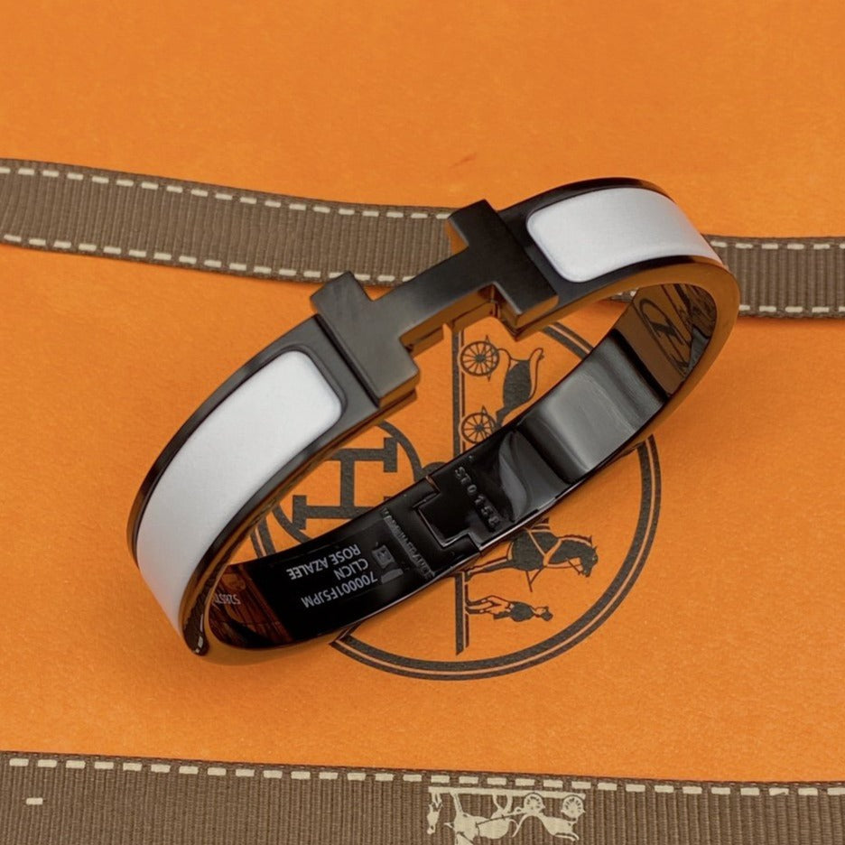 [Echo Fine ]H BRACELET 12MM BLACK WHITE CERAMIC
