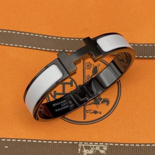 [Echo Fine ]H BRACELET 12MM BLACK WHITE CERAMIC