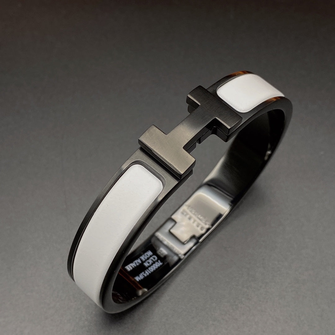 [Echo Fine ]H BRACELET 12MM BLACK WHITE CERAMIC