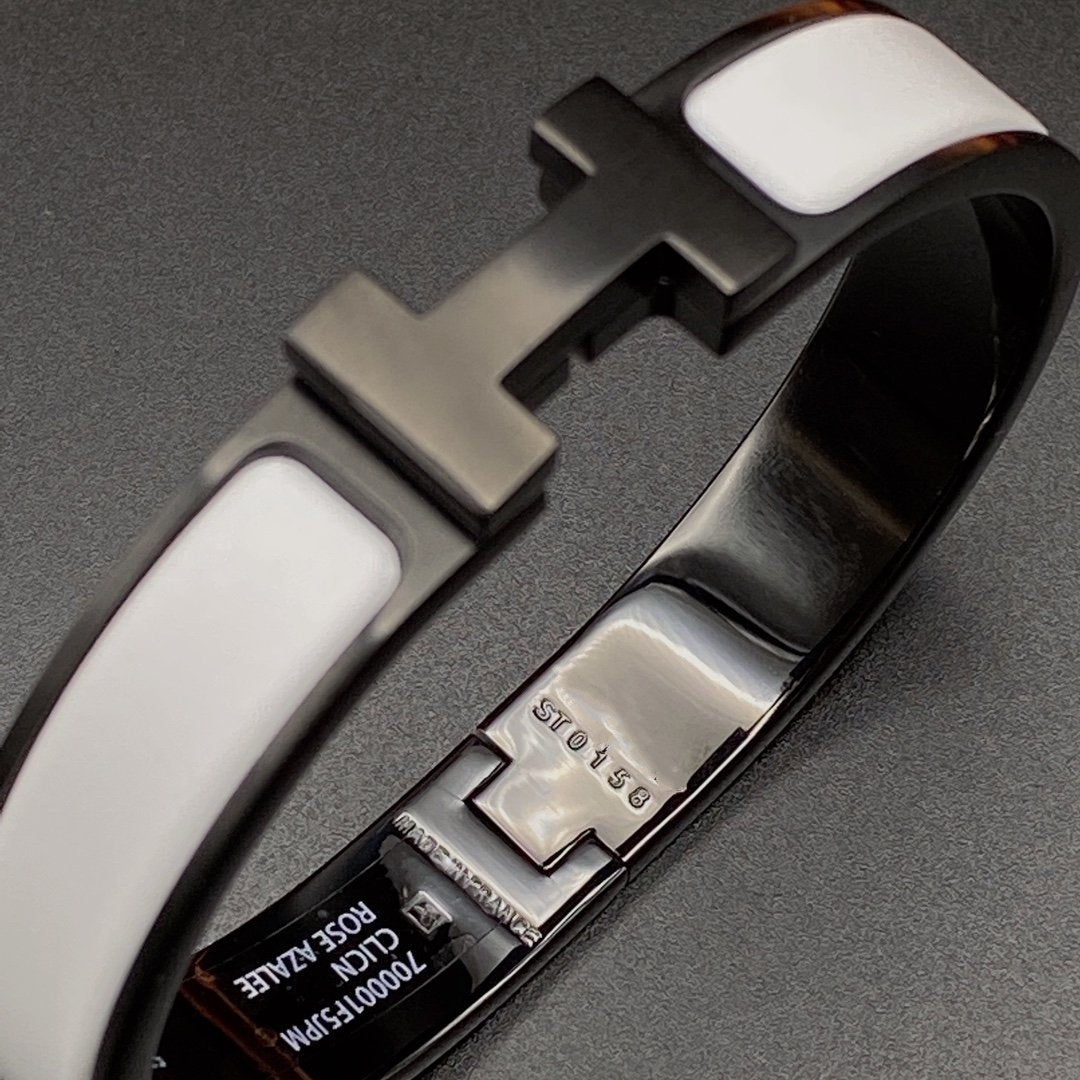 [Echo Fine ]H BRACELET 12MM BLACK WHITE CERAMIC