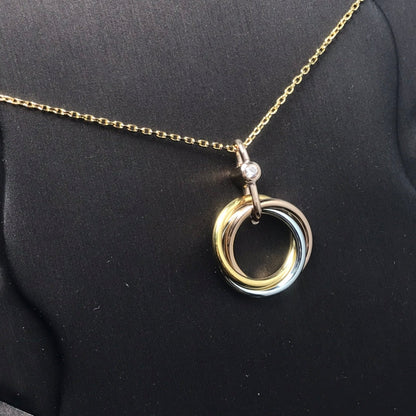 [Echo Fine ]TRINITY SILVER GOLD PINK GOLD NECKLACE