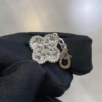 [Echo Fine ]CLOVER 5 MOTIFS  DIAMOND BRACELET SILVER