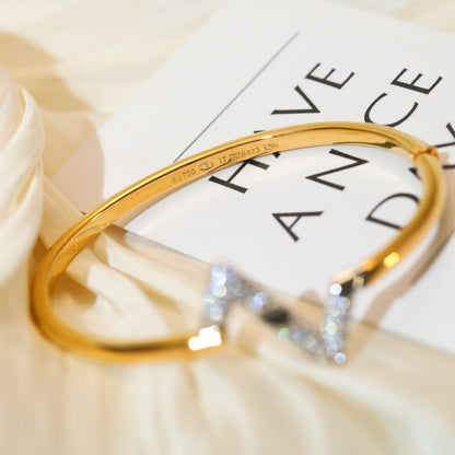 [Echo Fine ]VOLTE UPSITE DOWN GOLD DIAMOND BRACELET