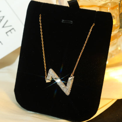 [Echo Fine ]VOLT SILVER DIAMOND PEDANT NECKLACE