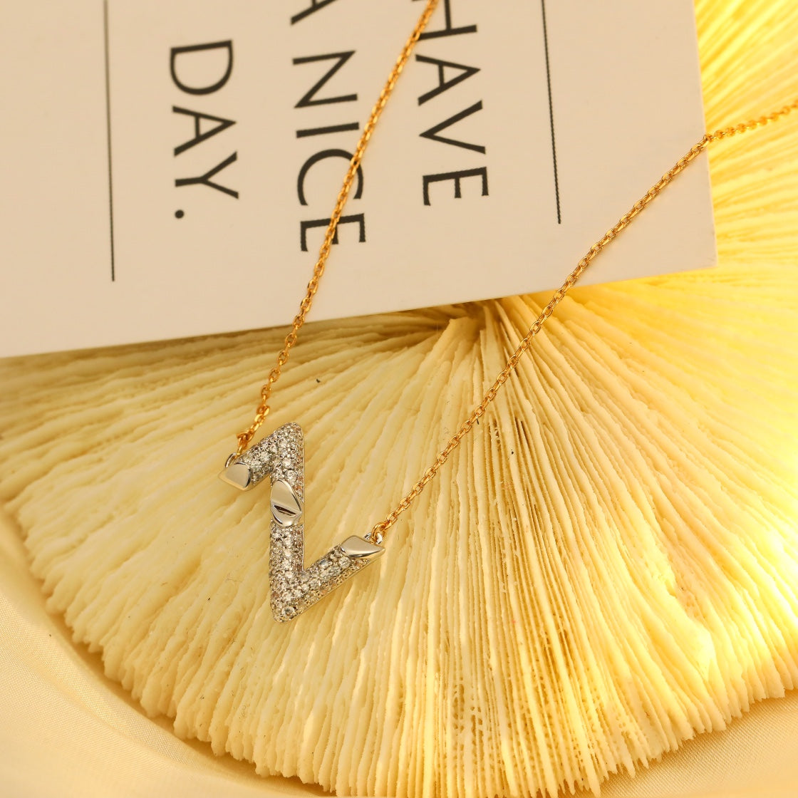 [Echo Fine ]VOLT SILVER DIAMOND PEDANT NECKLACE