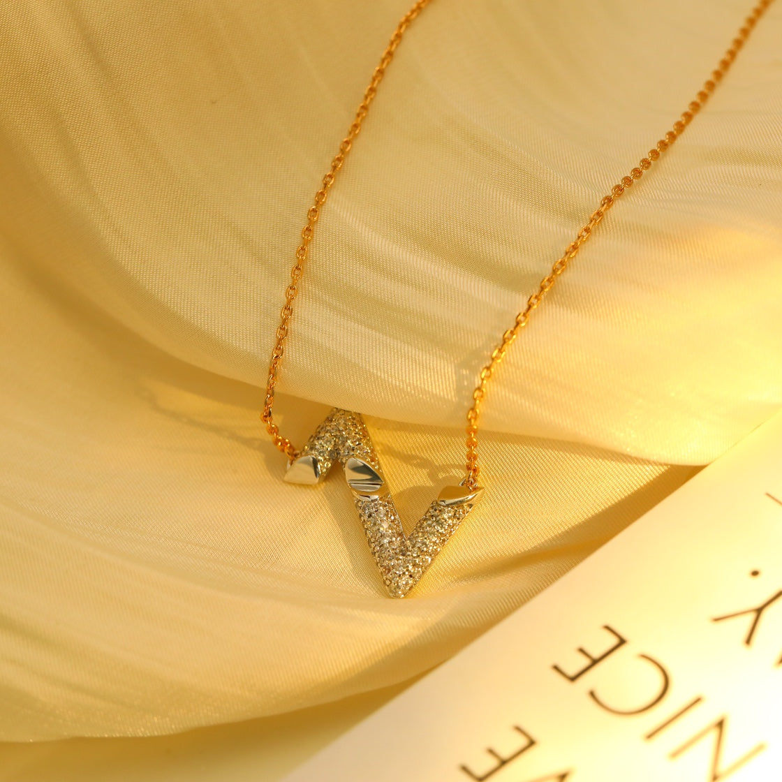 [Echo Fine ]VOLT SILVER DIAMOND PEDANT NECKLACE