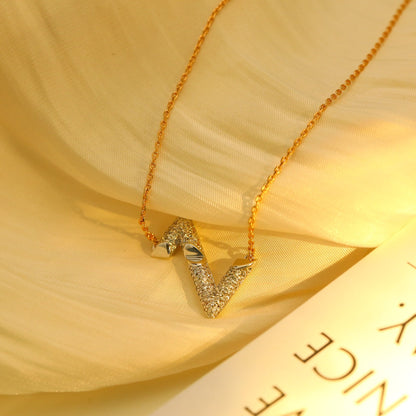 [Echo Fine ]VOLT SILVER DIAMOND PEDANT NECKLACE