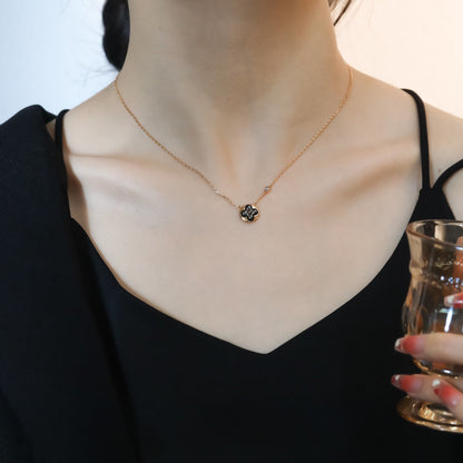 [Echo Fine ]SUN PEDANT PINK GOLD 1 DIAMOND NECKLACE