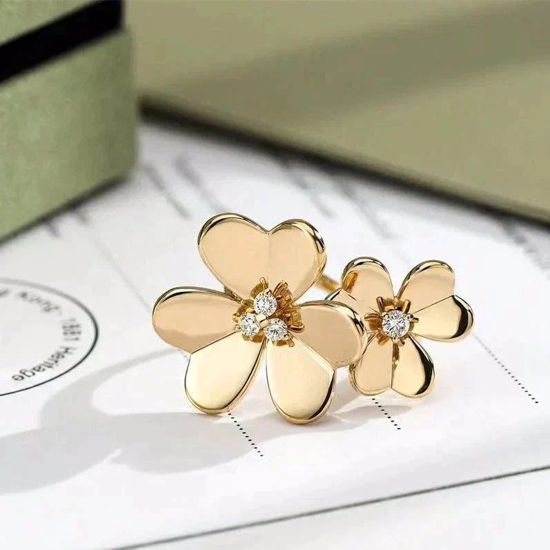 [Echo Fine ]CLOVER COMOS GOLD DIAMOND RING