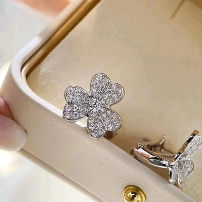 [Echo Fine ]CLOVER COMOS DIAMOND EARRINGS SILVER