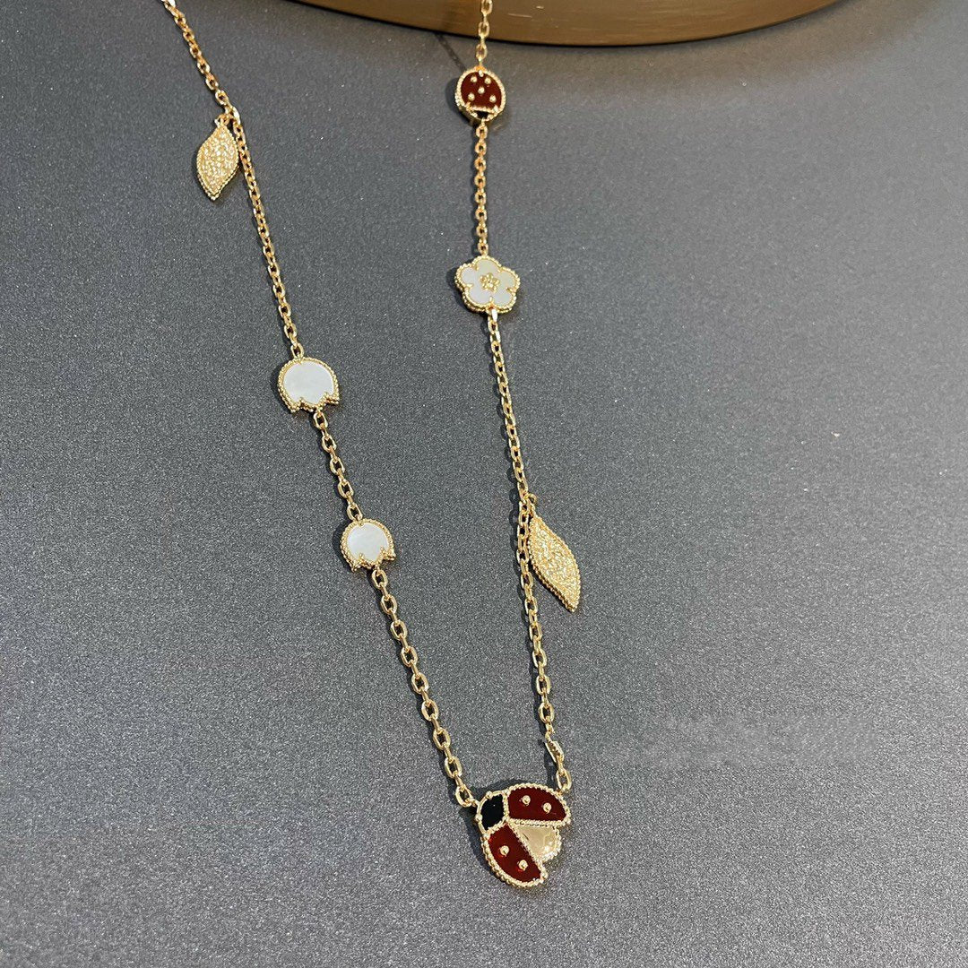 [Echo Fine ]LUCKY SPRING 15 MOTIFS GOLD NECKLACE
