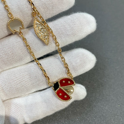 [Echo Fine ]LUCKY SPRING 15 MOTIFS GOLD NECKLACE