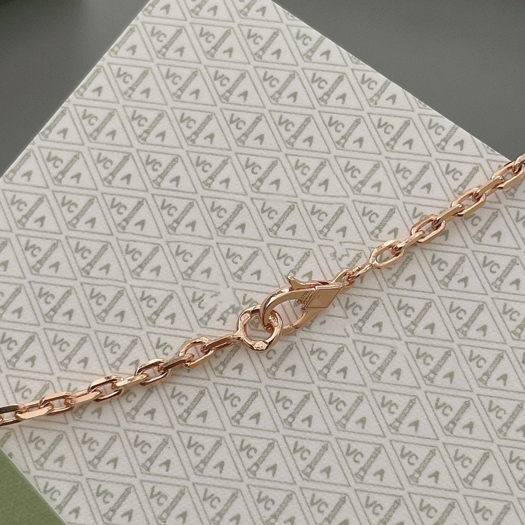 [Echo Fine ]LUCKY SPRING 15 MOTIFS ROSE GOLD NECKLACE