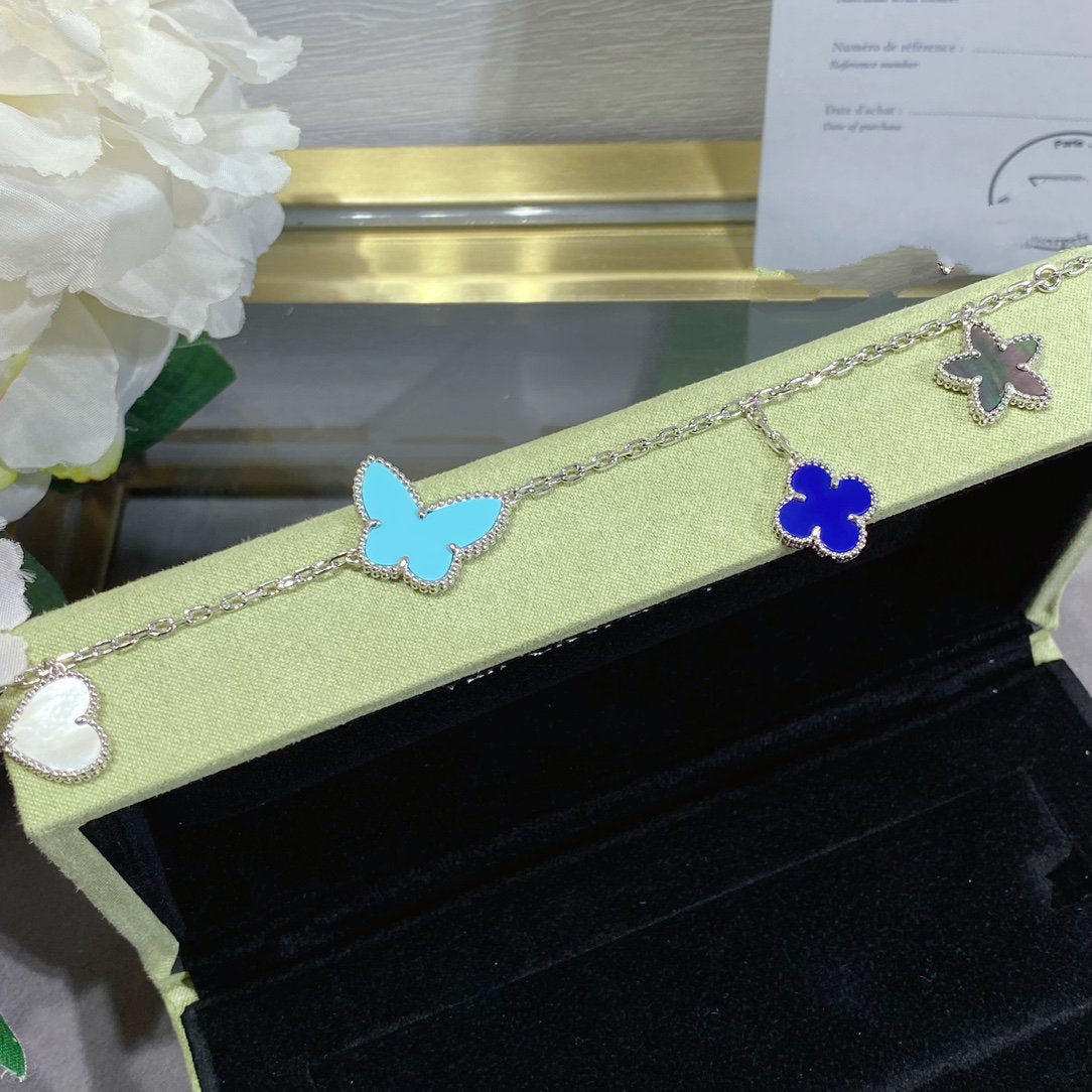 [Echo Fine ]LUCKY SPRING SILVER BRACELET 4 MOTIF