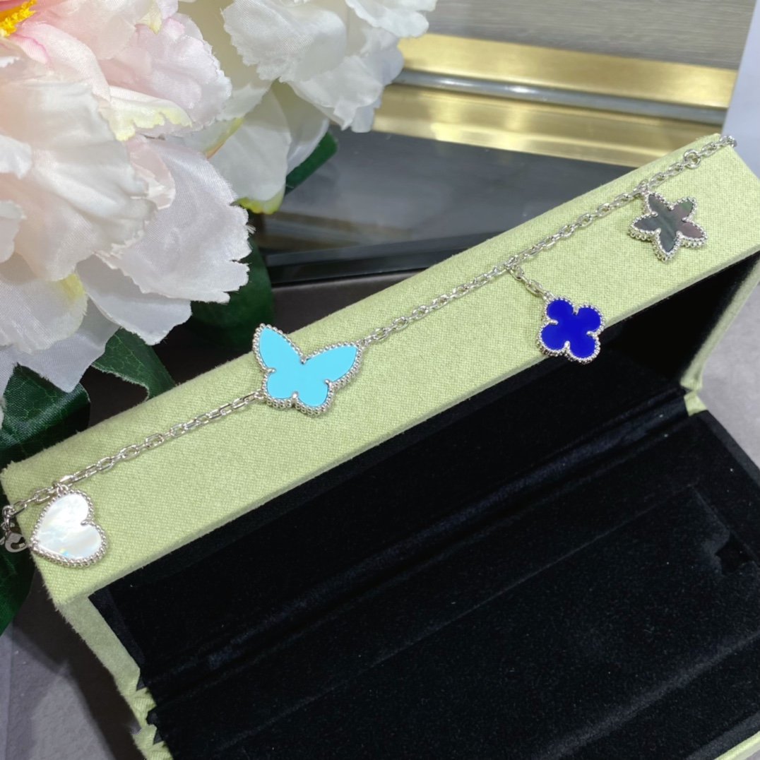 [Echo Fine ]LUCKY SPRING SILVER BRACELET 4 MOTIF
