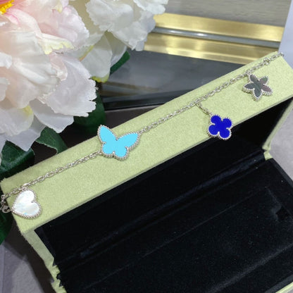 [Echo Fine ]LUCKY SPRING SILVER BRACELET 4 MOTIF